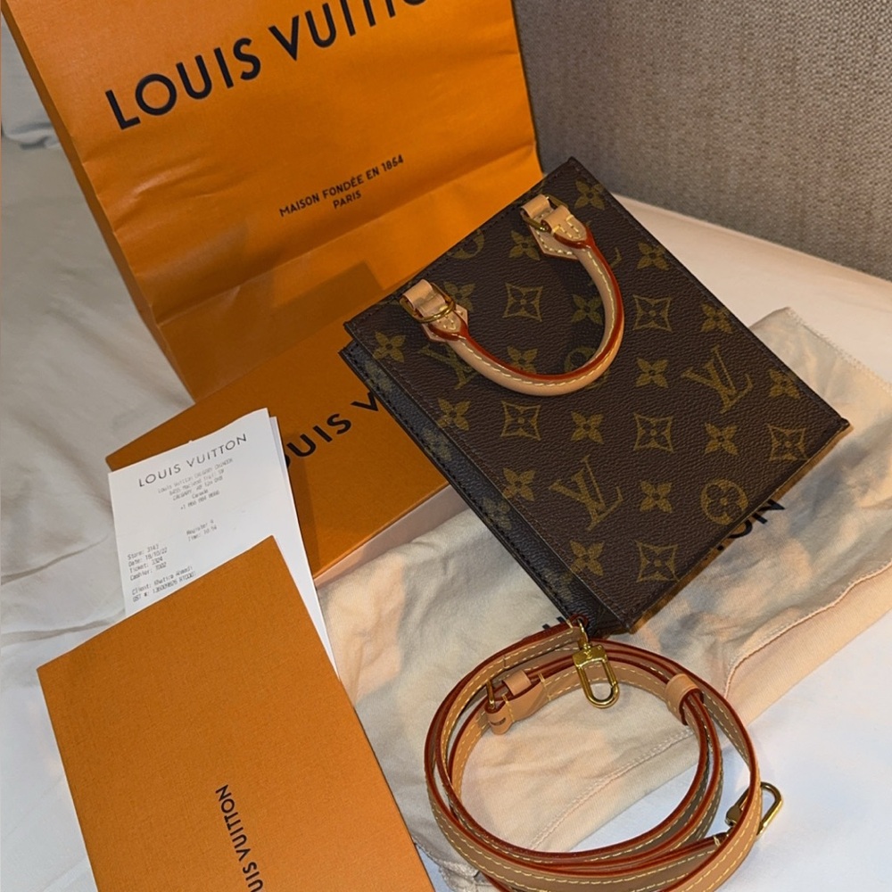 Louis Vuitton Mini Bag in Dark Brown and Tan